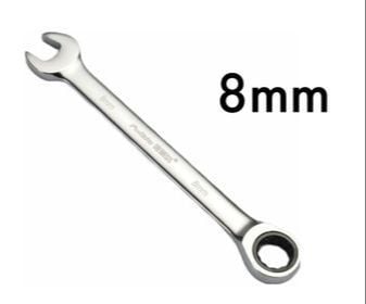 llave 8mm con ratchet cabeza movible, imagen 1