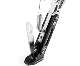 pata ajustable para moto plateado, imagen 1
