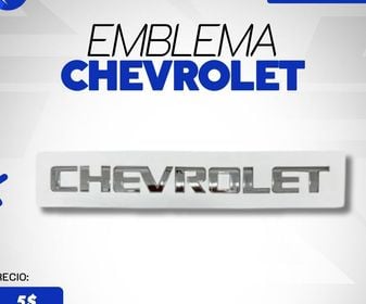 Emblema Chevrolet cromado capot, imagen 1