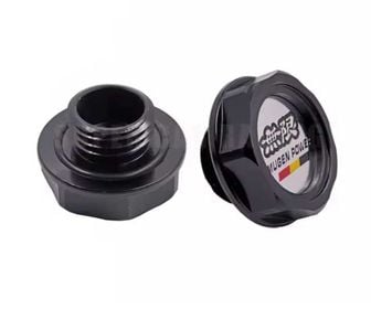 TAPA DE ACEITE TIPO JDM DE AlUMINIO ANODIZADO NEGRO, imagen 1