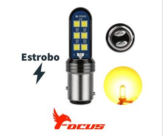 PAR FOCUS 1157 AMBAR ESTROBO, imagen 1
