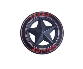 EMBLEMAS TEXAS EDITION REDONDO NEGRO, imagen 1