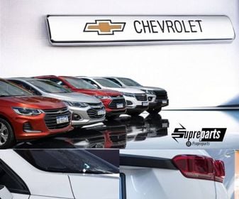 emblema cuadrado cromado 9,5cm chevrolet, imagen 1