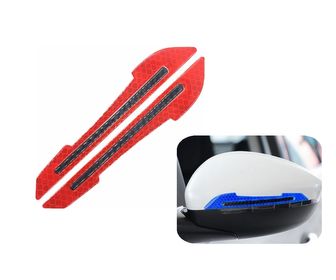 Set 2 gomas protector para retrovisores rojo, imagen 1