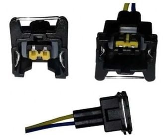 Conector Inyector Fiesta Corsa Gol Renault Fiat Cielo DJ7021A-3.5-21 SQ-1039-PW R01 2 PIN, imagen 1