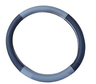 forro de volante enterizos cuero gris, imagen 1