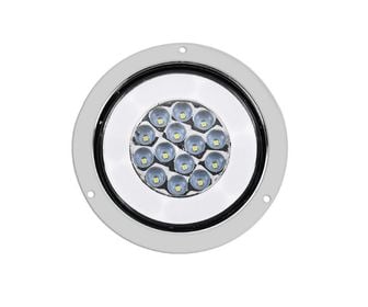 PAR LUCES REDONDA CON ARO CAMION BLANCO FIJO 12/24V, imagen 1